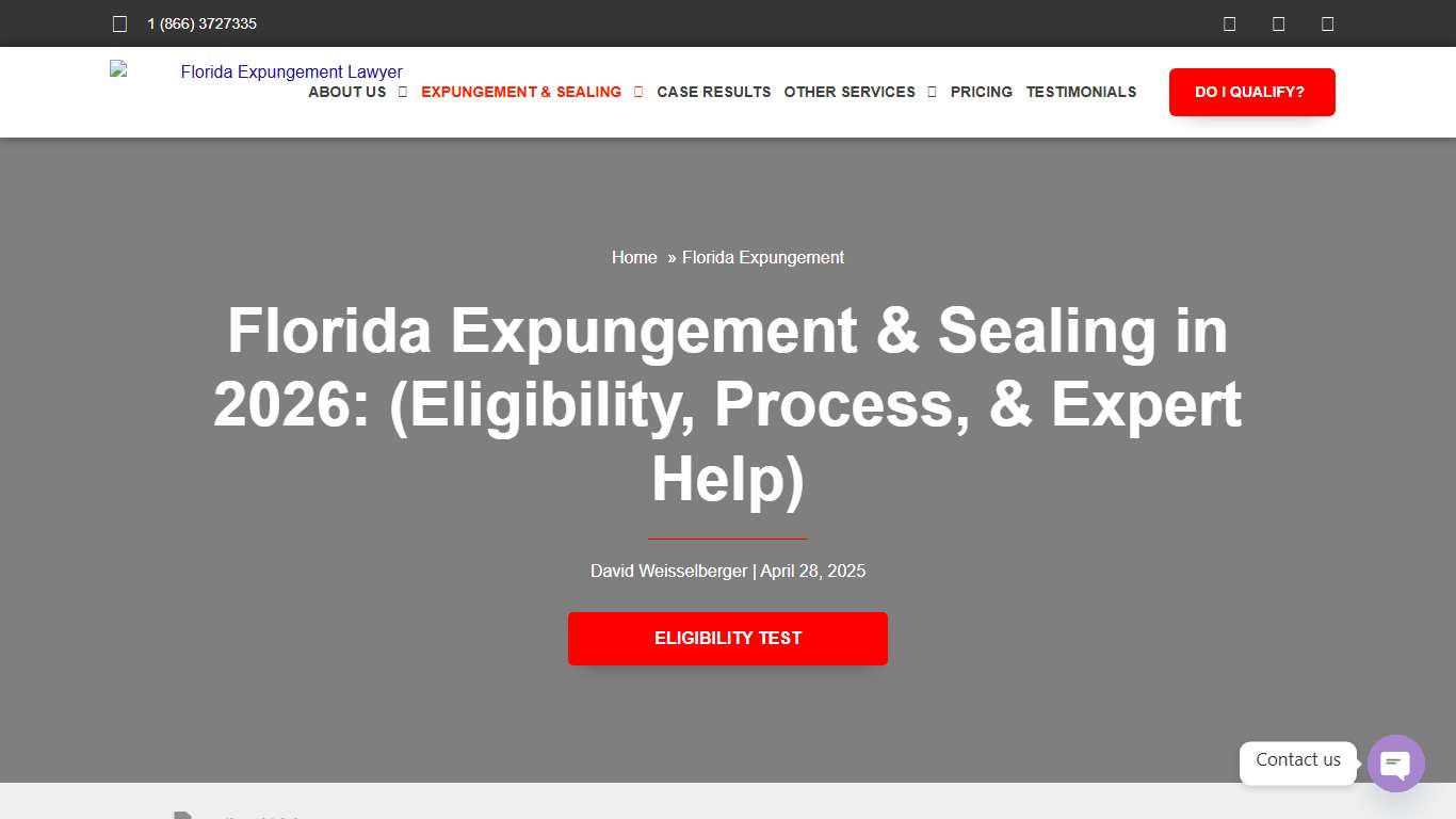 Florida Expungement & Sealing Process in 2026