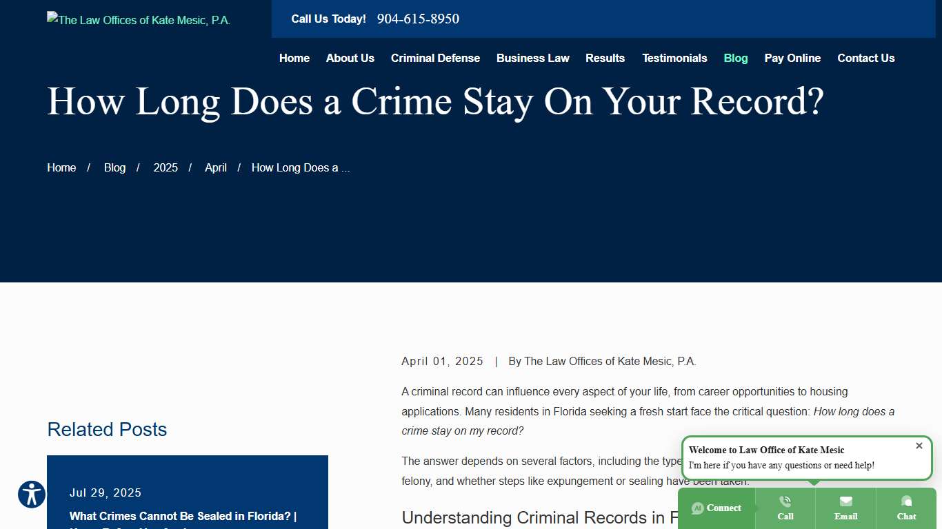 How Long Does a Crime Stay On Your Record?