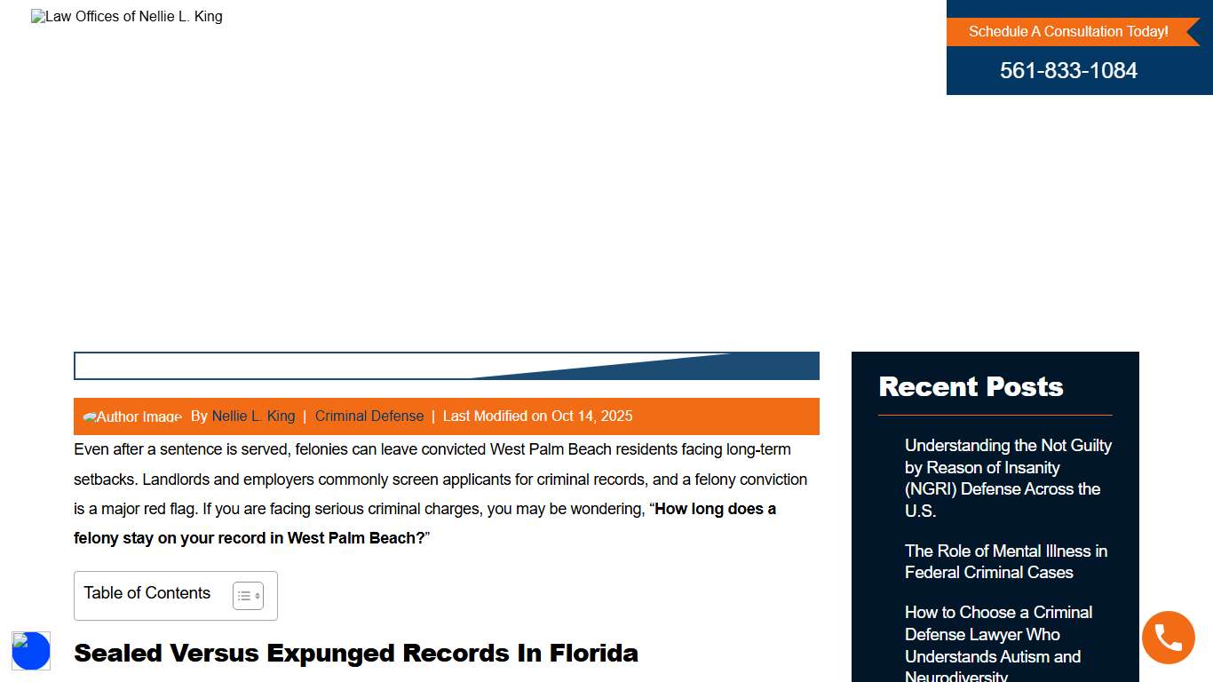 How Long Does a Felony Stay on Your Record in West Palm Beach? 2026